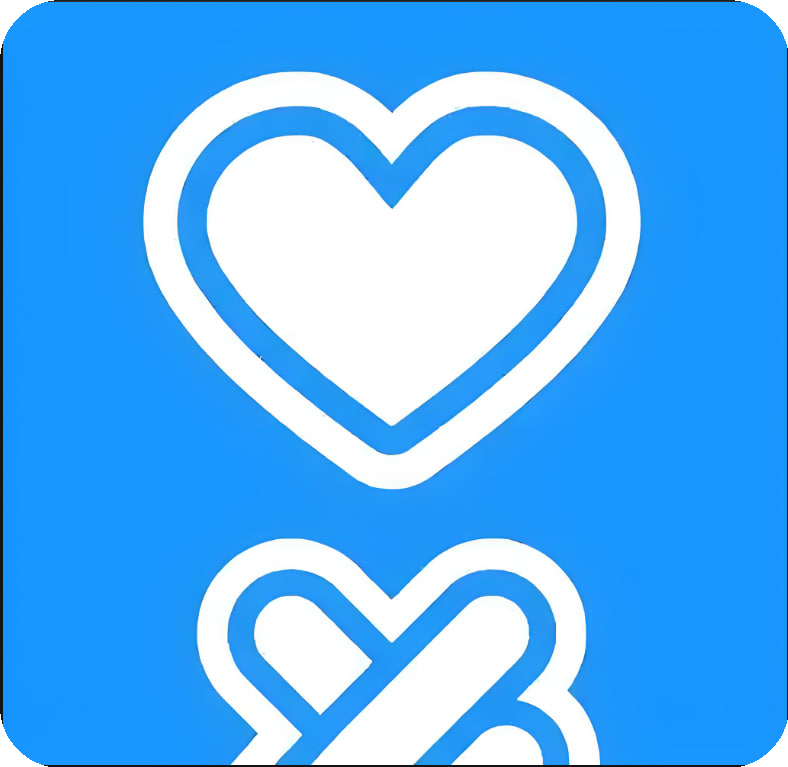 比心陪玩充值 Logo